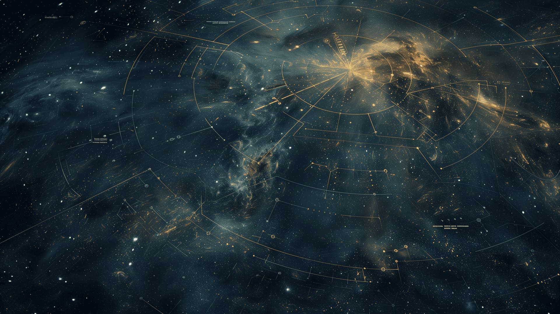 Ilustración conceptual del universo, generada con IA mediante Midjourney; no es un mapa científico