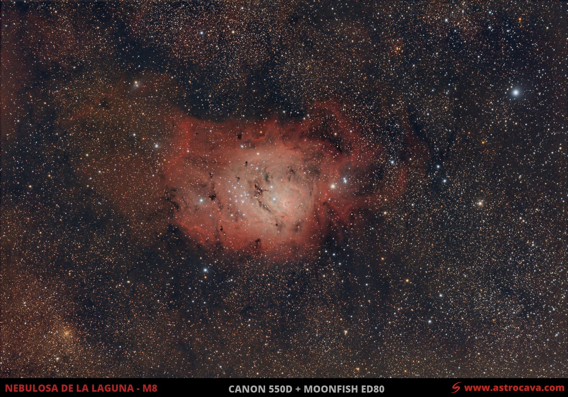 Nebulosa de «La Laguna» (M8) en Sagitario 