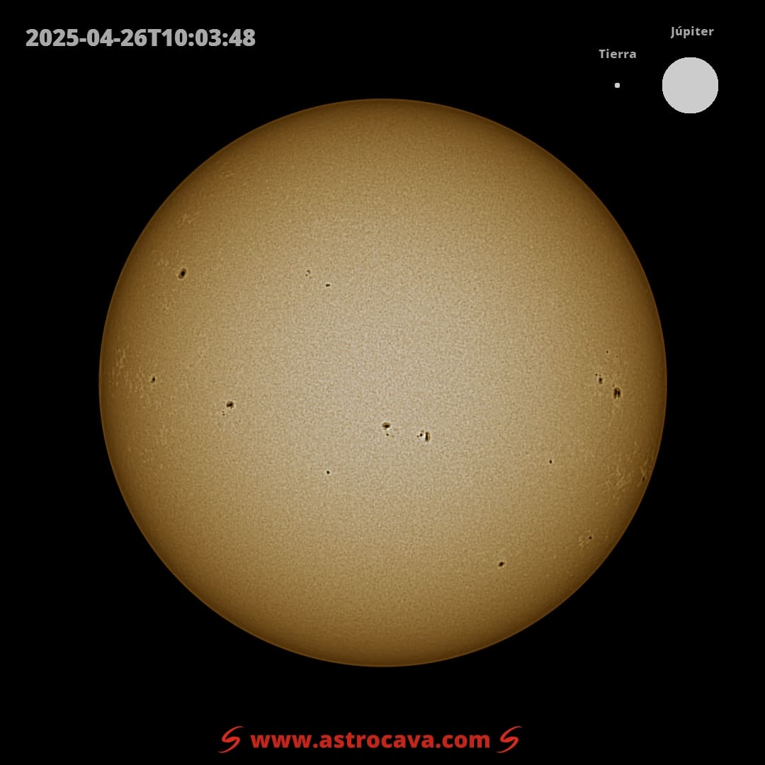 Disco solar completo. Seestar S50