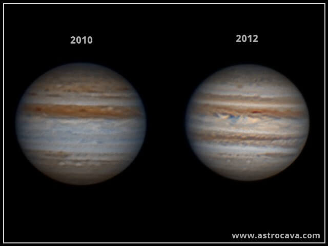 Desaparición banda ecuatorial sur de Júpiter (SEB)