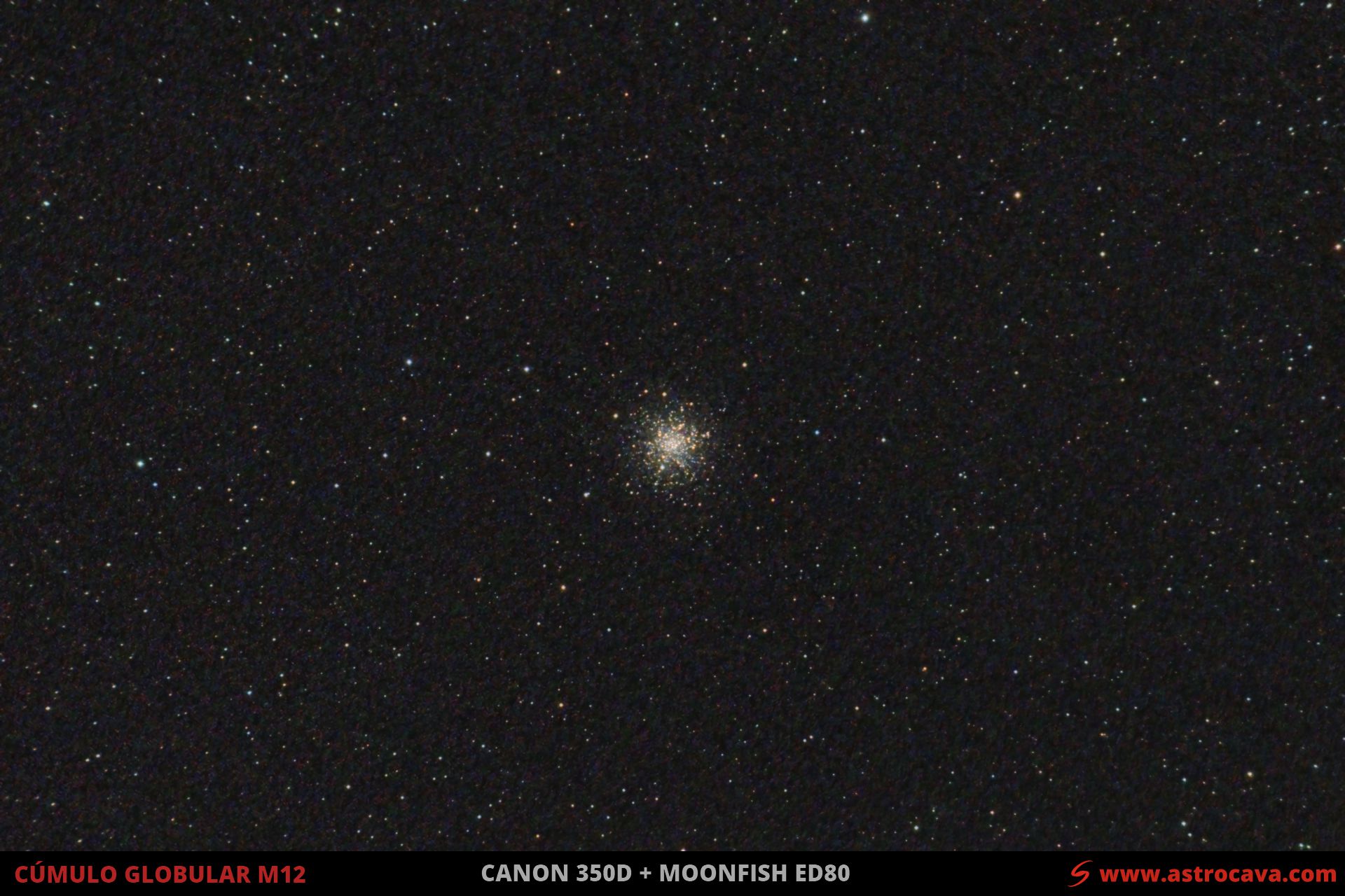 El Cúmulo globular M12 en Ofiuco - NGC6218