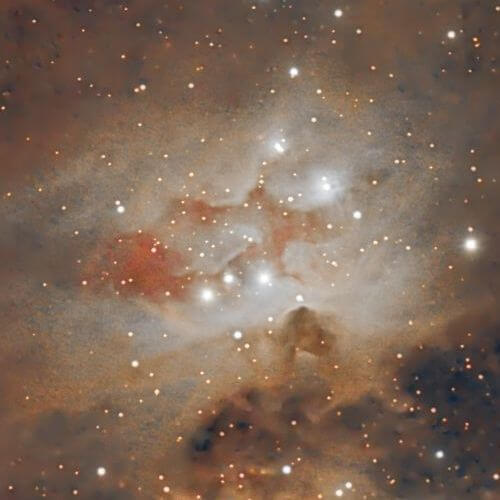 Nebulosa de Orión (Messier 42). Detalle de NGC1977 "Running Man"